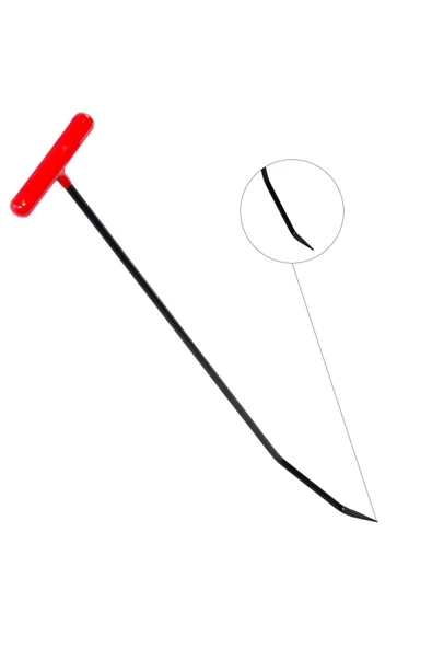 safi 70 cm 10 mm Çap Çift Kıvrımlı Sivri Uçlu Boyasız Göçük Düzeltme Çubuğu - S3-03, PDR Çubuk - Resim 4