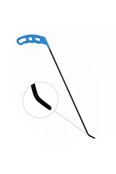Safi Grup 40 cm 6 mm Çap Sağlı Sollu Tek Kıvrımlı Sol Boyasız Göçük Düzeltme Çubuğu, PDR Çubuk - S6-09 - 3