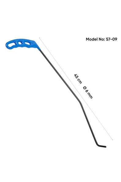 safi 45 cm 6 mm Çap Sağlı Sollu Çift Kıvrımlı Sol Çubuk - S7-09
