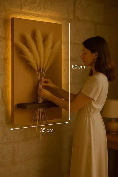 AhmDesignn Rüya Bahçesi - LED Aydınlatmalı Duvar Dekoru - Resim 2