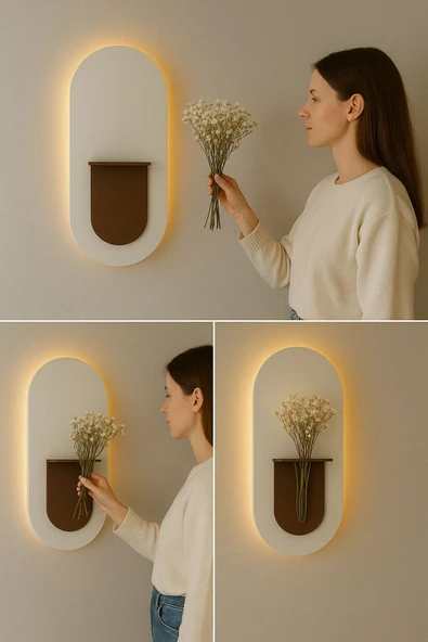 AhmDesignn 3D ışıklı dekoratif tablo