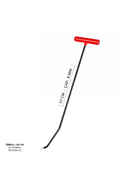 Safi Grup 60 cm 8 mm Çap 7'li Boyasız Göçük Düzeltme Çubuk Seti, PDR Çubuk Seti - 2