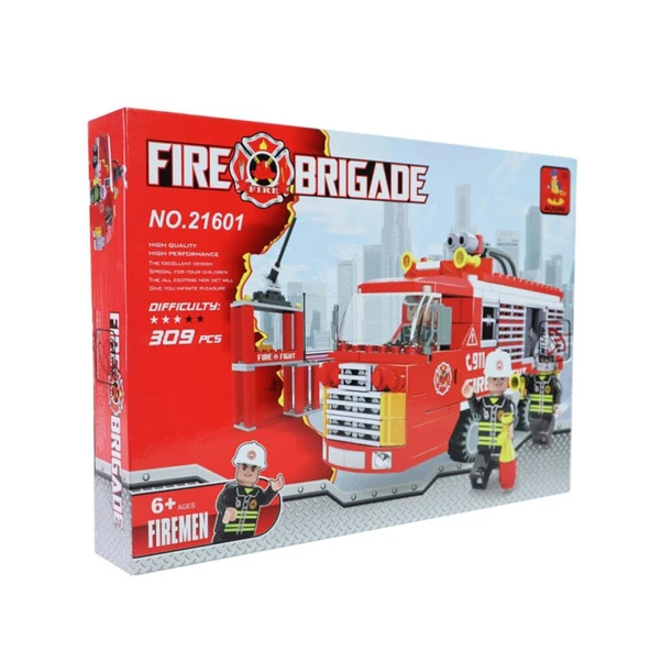 Amz 21601 Ausini, İtfaiye Seti, 309 Parça, +6 yaş - 3