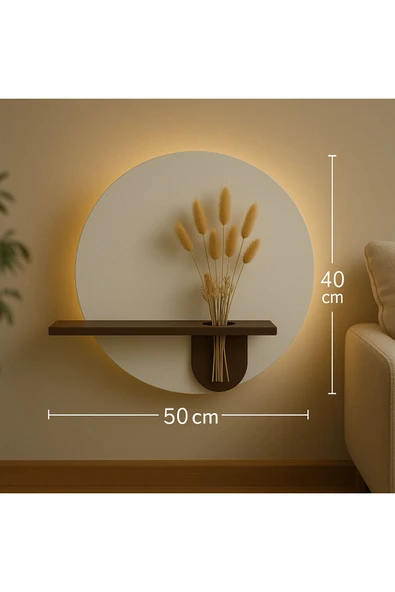 AhmDesignn Silüet Işıklı Rafı - Resim 3