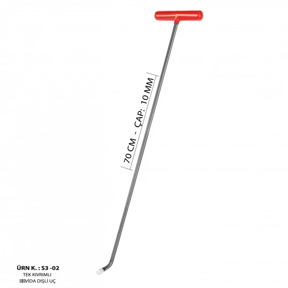 Safi Grup 70 cm 10 mm Çap 7'li Boyasız Göçük Düzeltme Çubuk Seti - S3-SET - 3