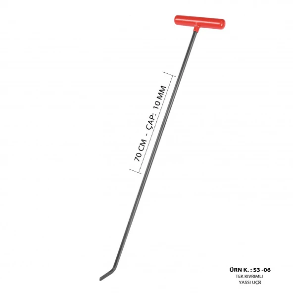Safi Grup 70 cm 10 mm Çap 7'li Boyasız Göçük Düzeltme Çubuk Seti - S3-SET - 7