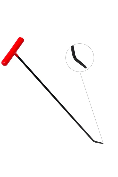 safi 60 cm 8 mm Çap Tek Kıvrımlı Yassı Uçlu Boyasız Göçük Düzeltme Çubuğu - S4-06, PDR Çubuk - Resim 4