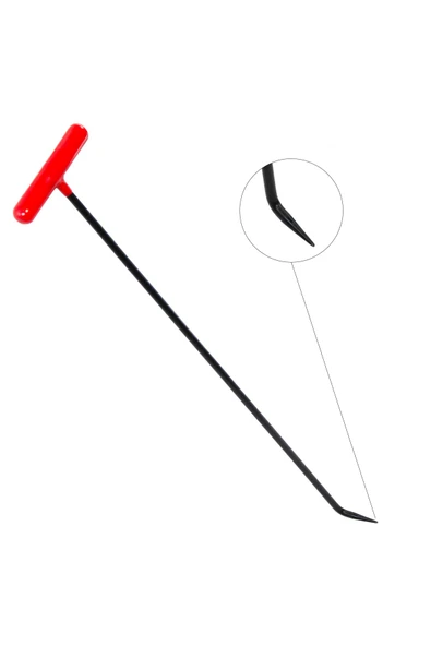 safi 70 cm 10 mm Çap Tek Kıvrımlı Sivri Uçlu Boyasız Göçük Düzeltme Çubuğu - S3-04, PDR Çubuk - 4