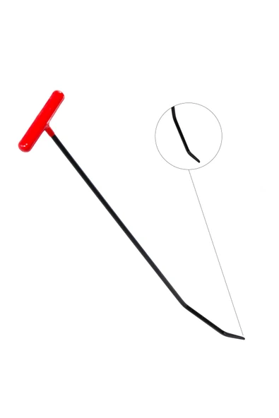 safi 70 cm 10 mm Çap Çift Kıvrımlı Yassı Uçlu Boyasız Göçük Düzeltme Çubuğu - S3-05, PDR Çubuk - 4