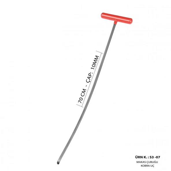 Safi Grup 70 cm 10 mm Çap 7'li Boyasız Göçük Düzeltme Çubuk Seti - S3-SET - 8