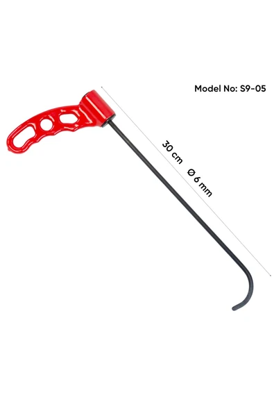 safi 30 cm 6 mm Çap Sustalı Arka Çamurluk Kapalı Çubuk - S9-05 - 1