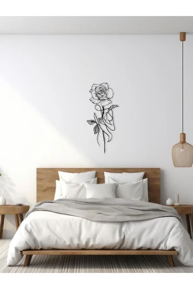 Ahm Çiçek lazer kesim metal  tablo ürün görseli 1