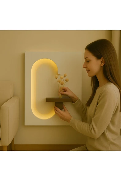 AhmDesignn Cera Işık Rafı