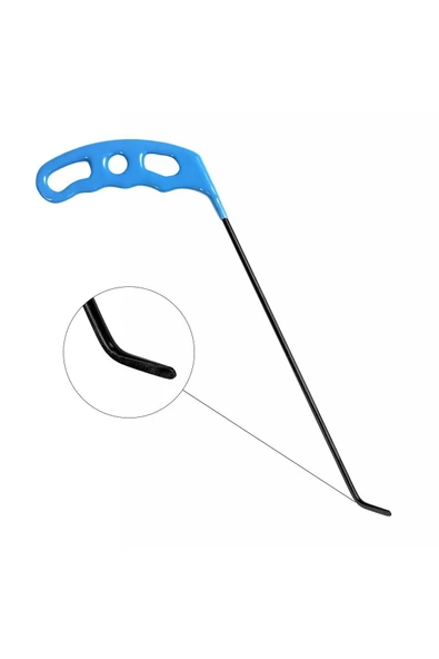 Safi Grup 23 cm 4 mm Çap Sağlı Sollu Tek Kıvrımlı Sol Boyasız Göçük Düzeltme Çubuğu, PDR Çubuk - S6-07 - 3