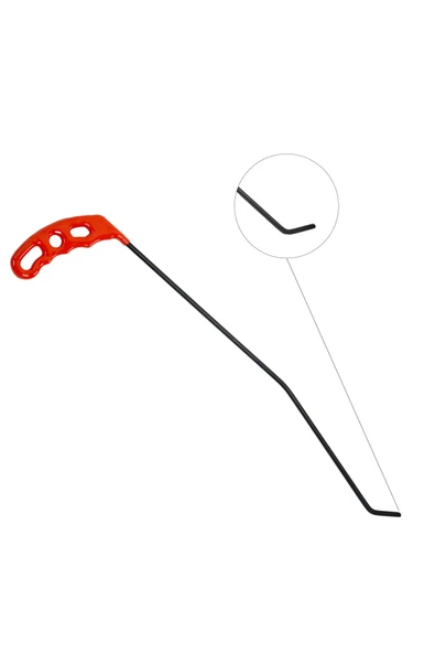 safi 45 cm 6 mm Çap Sağlı Sollu Çift Kıvrımlı Sağ Boyasız Göçük Düzeltme Çubuğu - S7-04, PDR Çubuk - 4