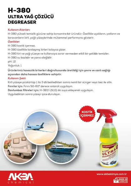 Akba Branda ve Ağır Yüzey Temizleyici 750 ml - Resim 2