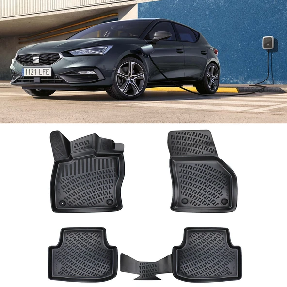 Rizline Seat Leon 2020 Sonrası Havuzlu Paspas  Tsi / e-hybrid 3D Havuzlu Paspas Siyah ürün görseli