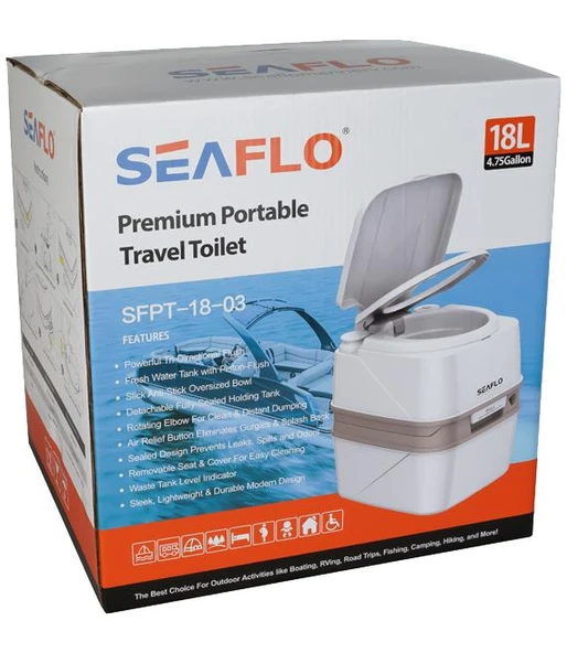 Seaflo Portatif Tuvalet 18 Lt - 6