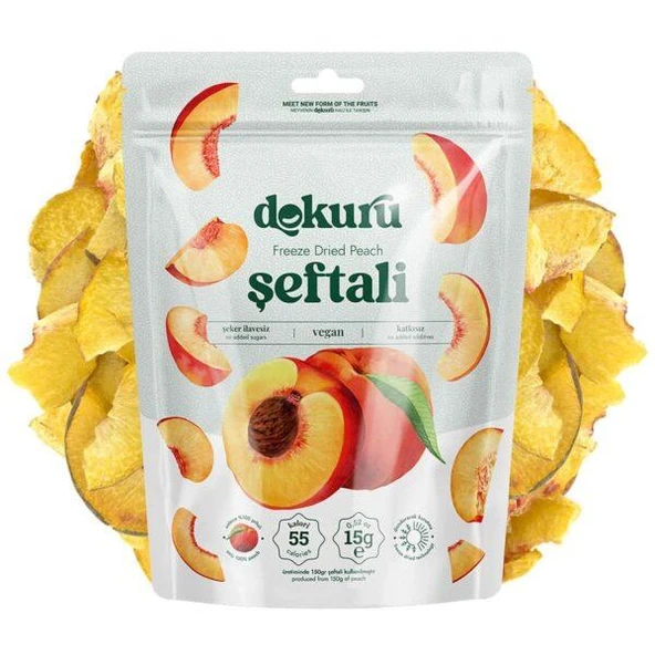 Dokuru Dondurularak Kurutulmuş Şeftali 20 gr