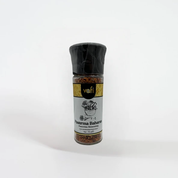 Vafi Cam Değirmen Kapak Serisi Pastırma Baharatı 70 gr ürün görseli 1