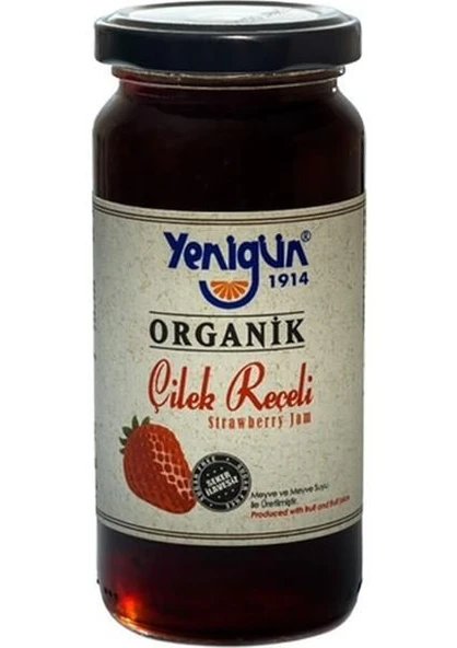 Yenigün Organik Çilek Reçeli 290 gr - 1