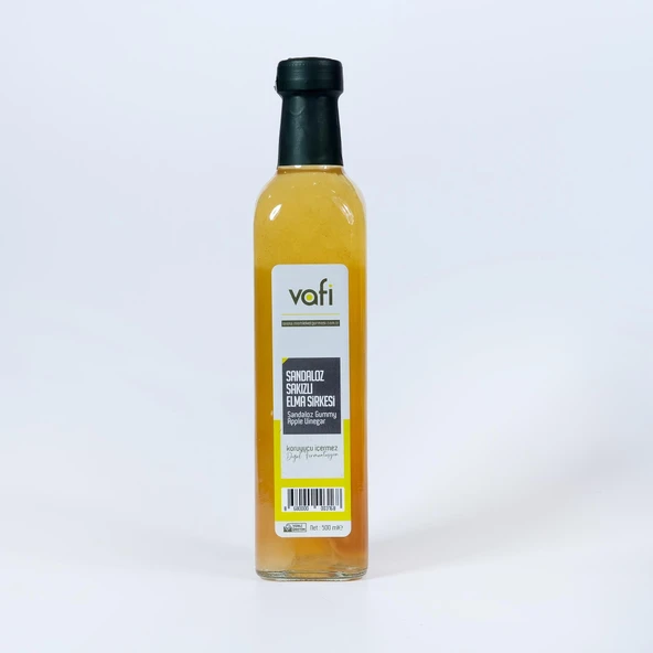 Vafi Sirke Serisi Sandaloz Sakızlı Elma Sirkesi 500 ml