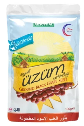 Aksu Vital Siyah Üzüm Çekirdeği Tozu 100 gr ürün görseli 1