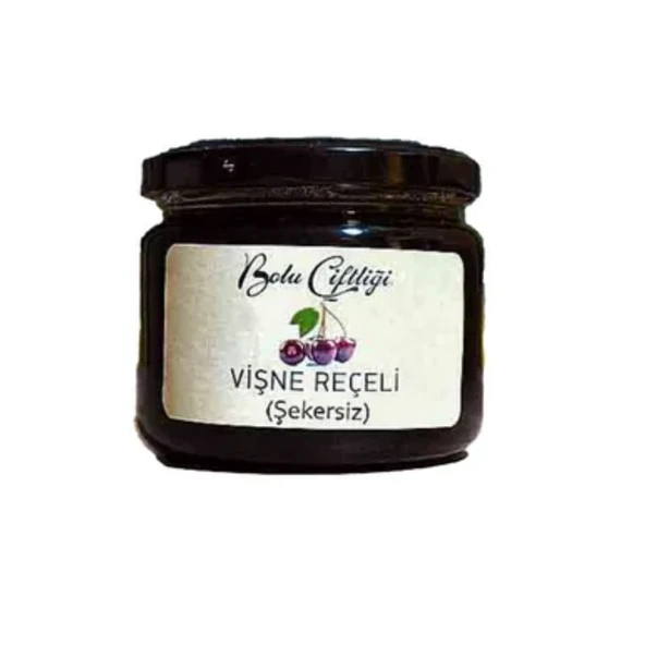 Bolu Çiftliği Şekersiz Vişne Reçeli 330 gr ürün görseli 1