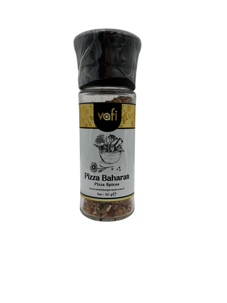 Vafi Cam Değirmen Kapak Serisi Pizza Baharatı 50 gr