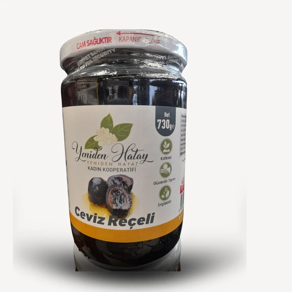 Yeniden Hatay Kadın Kooperatifi Ceviz Reçeli 730 gr ürün görseli 1