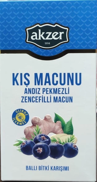 Akzer Kış Macunu Andız Pekmezli Zencefilli 300 gr