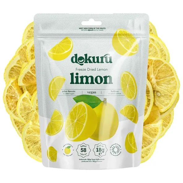 Dokuru Dondurularak Kurutulmuş Limon 20 gr - 1