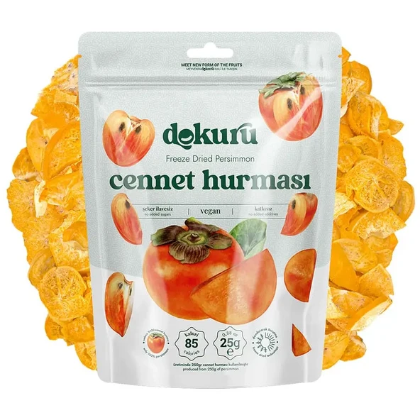 Dokuru Dondurularak Kurutulmuş Cenntet Hurması 25 gr
