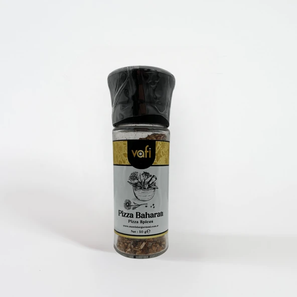 Vafi Cam Değirmen Kapak Serisi Pizza Baharatı 50 gr ürün görseli 1