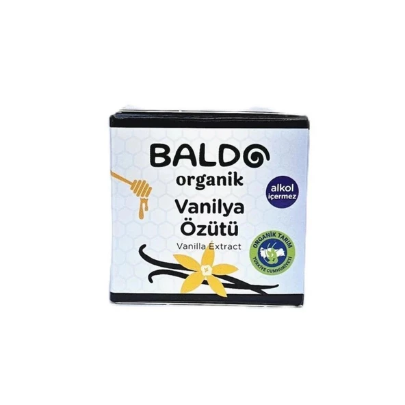 Baldo Organik Vanilya Özütü 80 gr.- alkolsüz