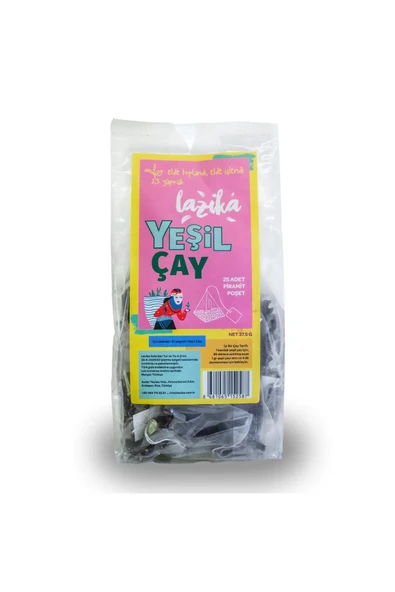 Lazika Pramit Poşet El Yapımı Yeşil Çay 25li 37,5gr