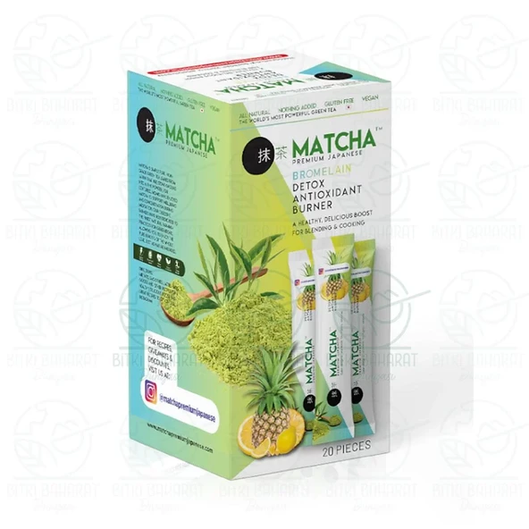 Matcha Yeşil Çay Cehri-Limon 20'li