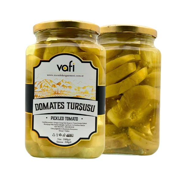 Vafi Turşu Serisi Domates Turşusu 1000cc-500gr