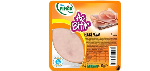 Pınar Aç Bitir Hindi Füme 60 gr