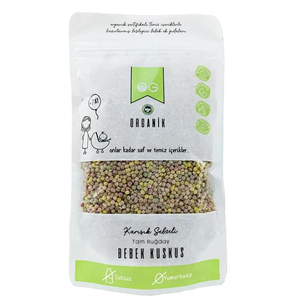 Og Organik Karışık Sebzeli Tam Buğday Kuskus 250 gr