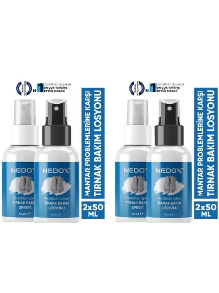 Nedox 2 Adet Tırnak Bakım Spreyi Ve Losyonu 50ml+50ml - 1