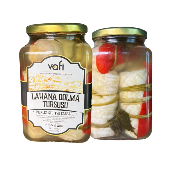 Vafi Turşu Serisi Lahana Dolma Turşusu 1000cc-500gr - 2