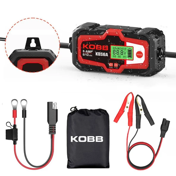 KOBB KBS6A 6/12V 150A Dijital Akü Şarj / Akü Bakım / Desülfatör ve Power Supply - 2