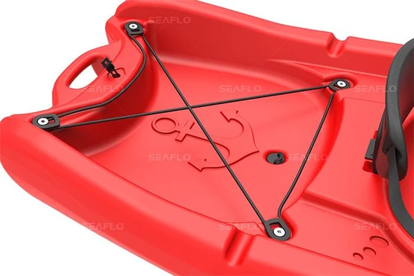 Seaflo SF-2002 Tek Kişilik Yetişkin Kano Kırmızı - Resim 4