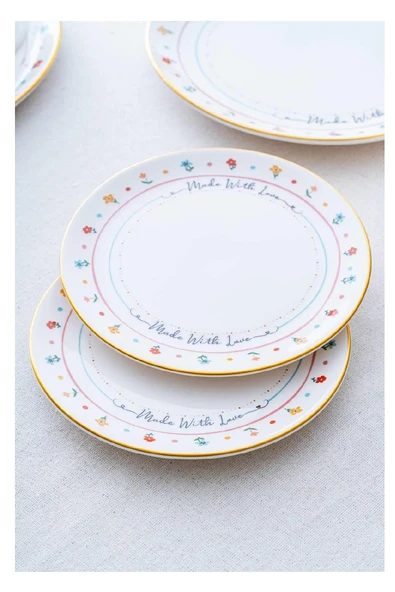 Acar HCA-7728 Livaldi 6lı Pasta Tabağı 19 cm
