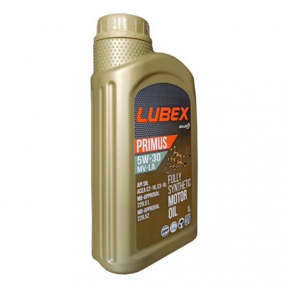 Lubex Primus MV-LA 5W-30 1 Lt Tam Sentetik Motor Yağı (6 Adet) - Resim 4