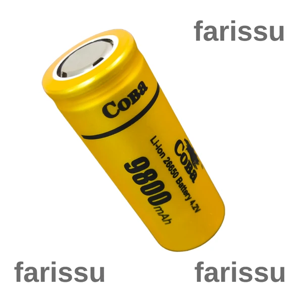 Coba 26650 Şarjlı Pil 9800mAh 4.2V Li-ion – El Feneri Uyumlu - 2
