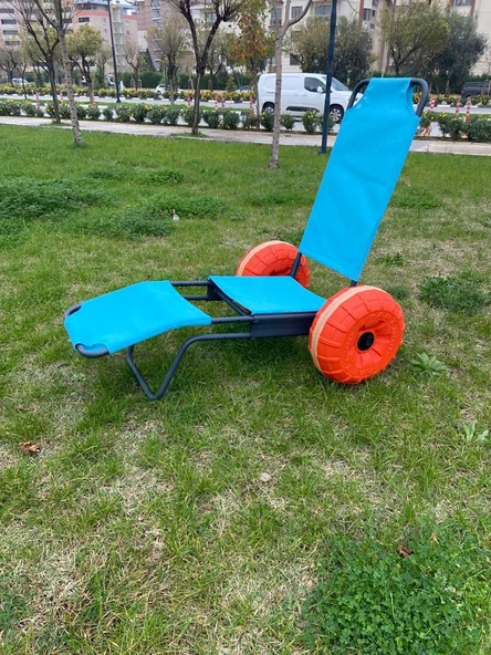 Engelli Plaj Sandalyesi 2 Tekerli - Resim 2
