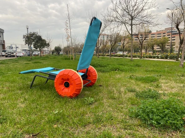 Engelli Plaj Sandalyesi 2 Tekerli - Resim 5