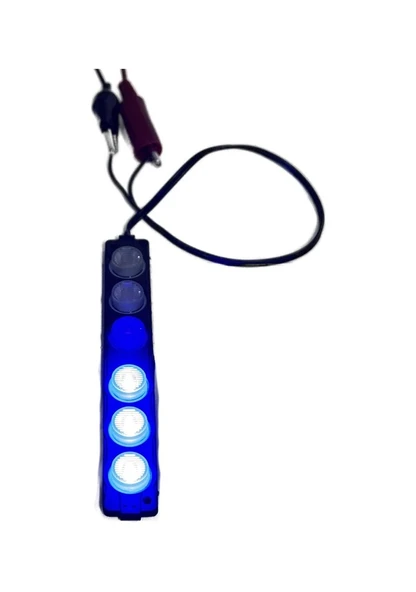 Polis Çakar IP65 3030SMD Kırmızı Mavi Flaş Strobe Işıklar Aydınlatma Oto Araba Motor LED Dc 12V 6W 220-240LM 6 Göz Led 2 Renk 136x20mm - 3